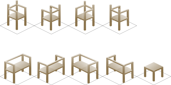 600x301 Collection Of Free Couch Drawing Isometric Download On Ui Ex - Isometric Drawing Of A Chair