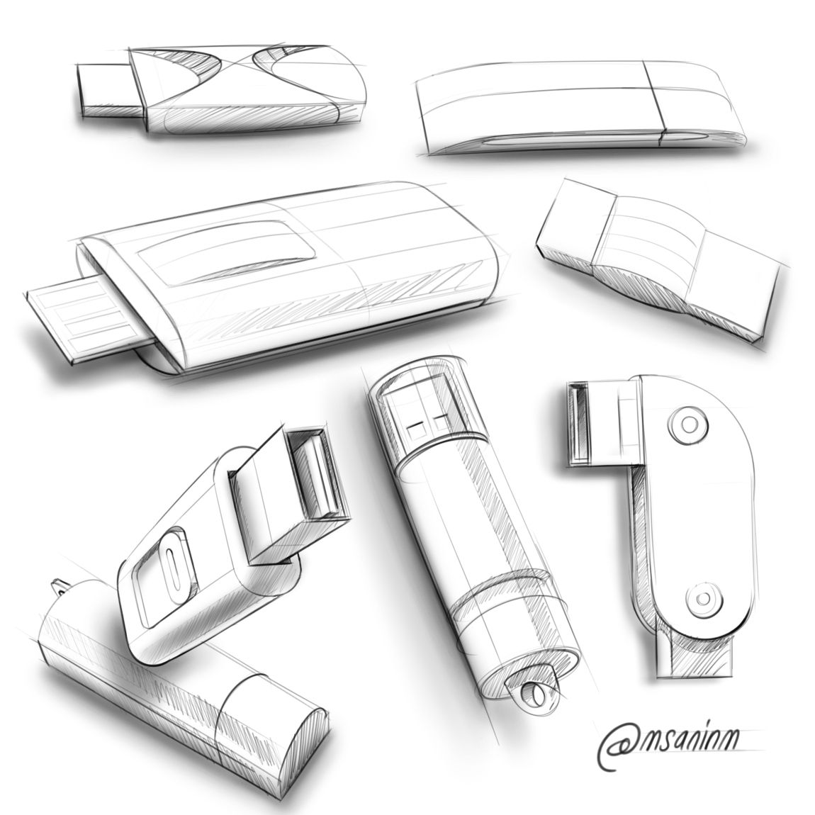 Isometric Drawing Of A Flash Drive at Explore