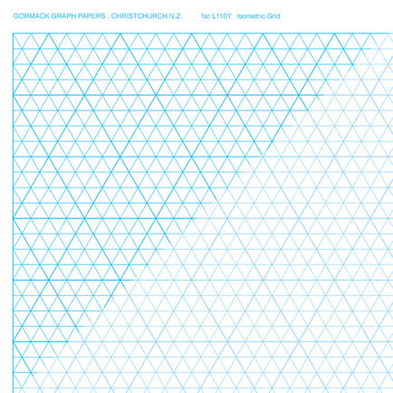 434x434 Isometric Grid Pad - Isometric Drawing Pad