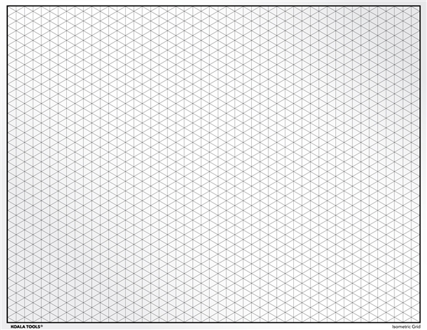 600x464 gridded sketchbooks - Isometric Drawing Pad