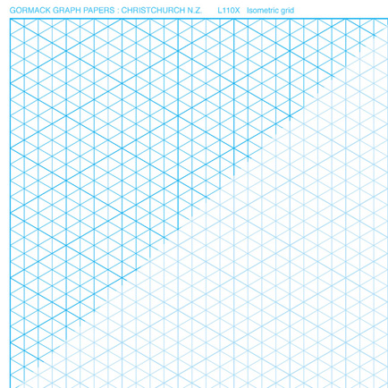 434x434 Isometric Grid Pad - Isometric Drawing Pad