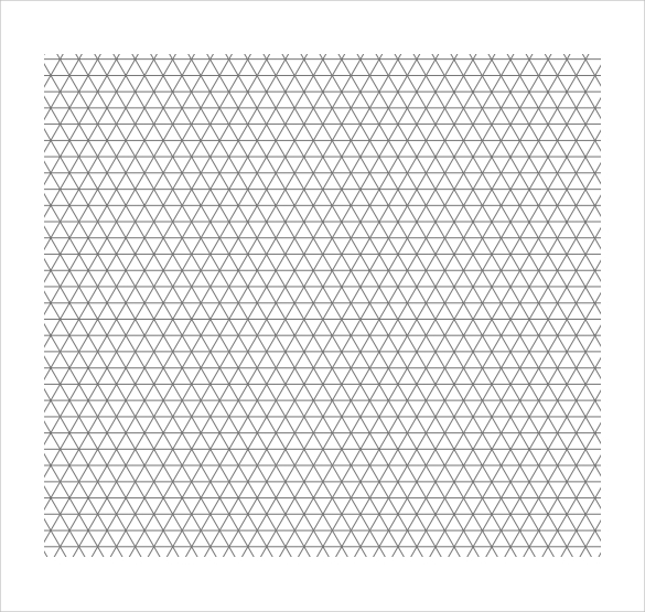 585x555 Isometric Graph Paper - Isometric Drawing Paper