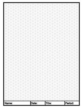 270x350 Isometric Graph Paper - Isometric Drawing Paper