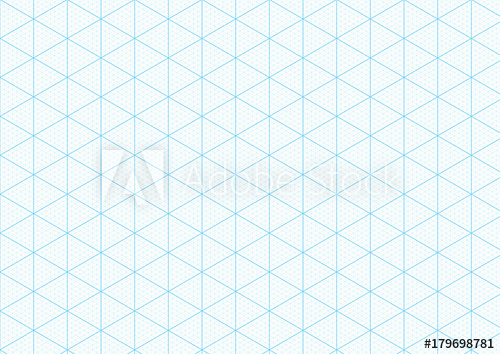 500x354 Isometric Graph Paper Background With Plotting Triangular - Isometric Drawing Paper