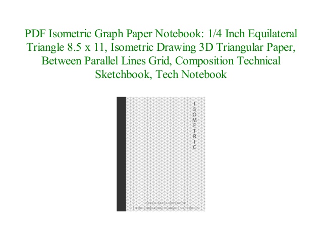 638x451 Free Epub Isometric Graph Paper Notebook Inch Equilateral - Isometric Drawing Paper