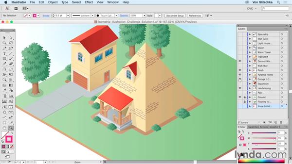 600x338 isometric illustration solution build a house - Isometric House Drawing