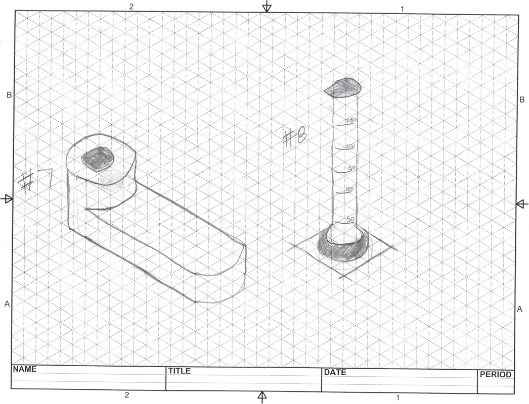 1046x800 Unit - Isometric Pictorial Drawing