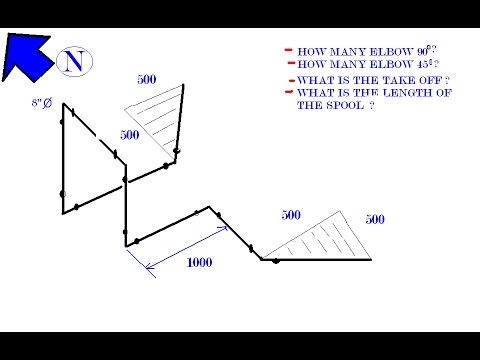 480x360 isometric drawing orientation northing bending with computation - Isometric Plumbing Drawing