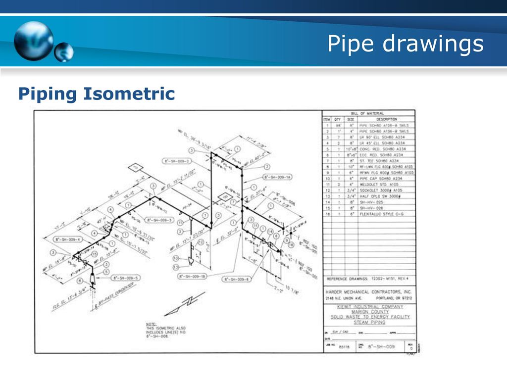 isometric drawing plumbing examples