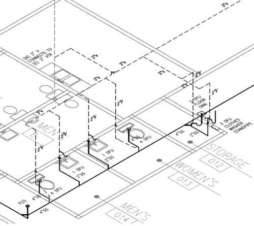isometric plumbing diagram
