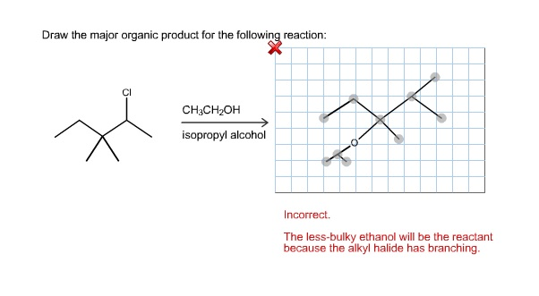 602x331 Solved Draw The Major Organic Product For The Following R - Isopropyl Alcohol Line Drawing