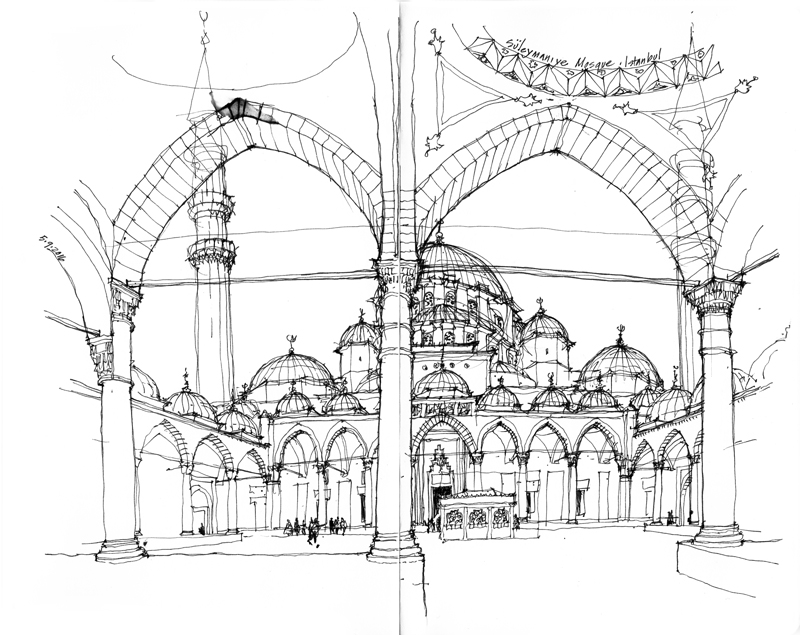 800x635 scenes from istanbul seeing thinking drawing - Istanbul Drawing