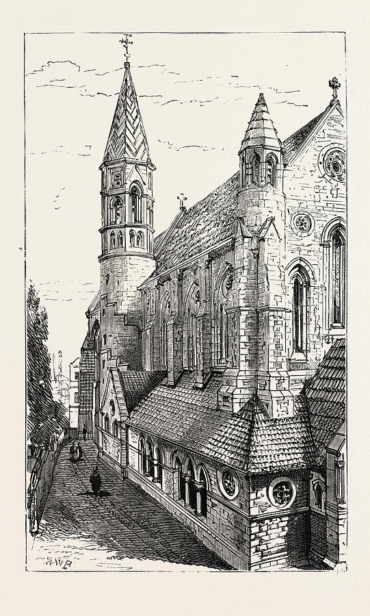 541x900 the crimean memorial church, istanbul, constantinople drawing - Istanbul Drawing