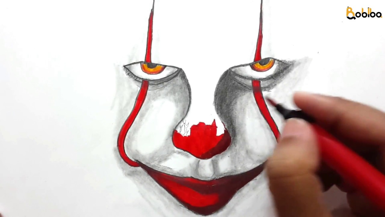 1280x720 How To Draw Pennywise The It Clown - It Clown Drawing