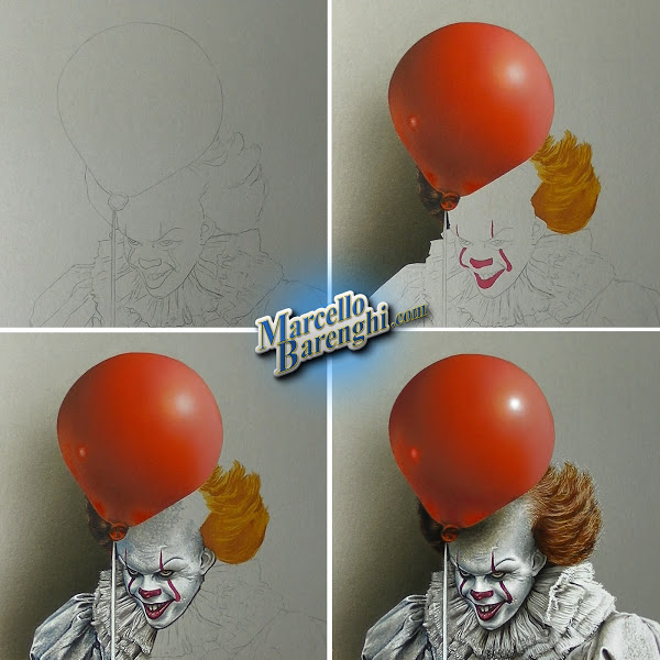 600x600 Pennywise The It Clown Drawing - It Clown Drawing