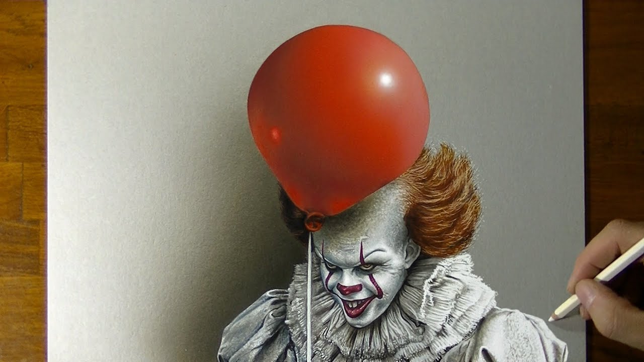 1280x720 Pennywise The It Clown Drawing - It Clown Drawing