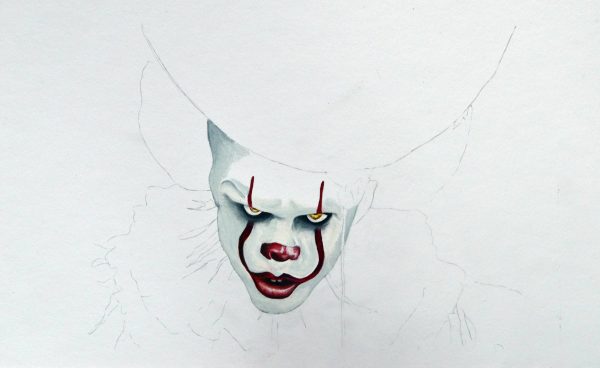 600x368 Portfolio Drawing - It Clown Drawing