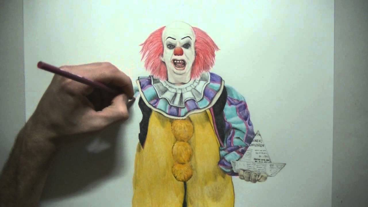 1280x720 Draw Halloween Characters - It Clown Drawing