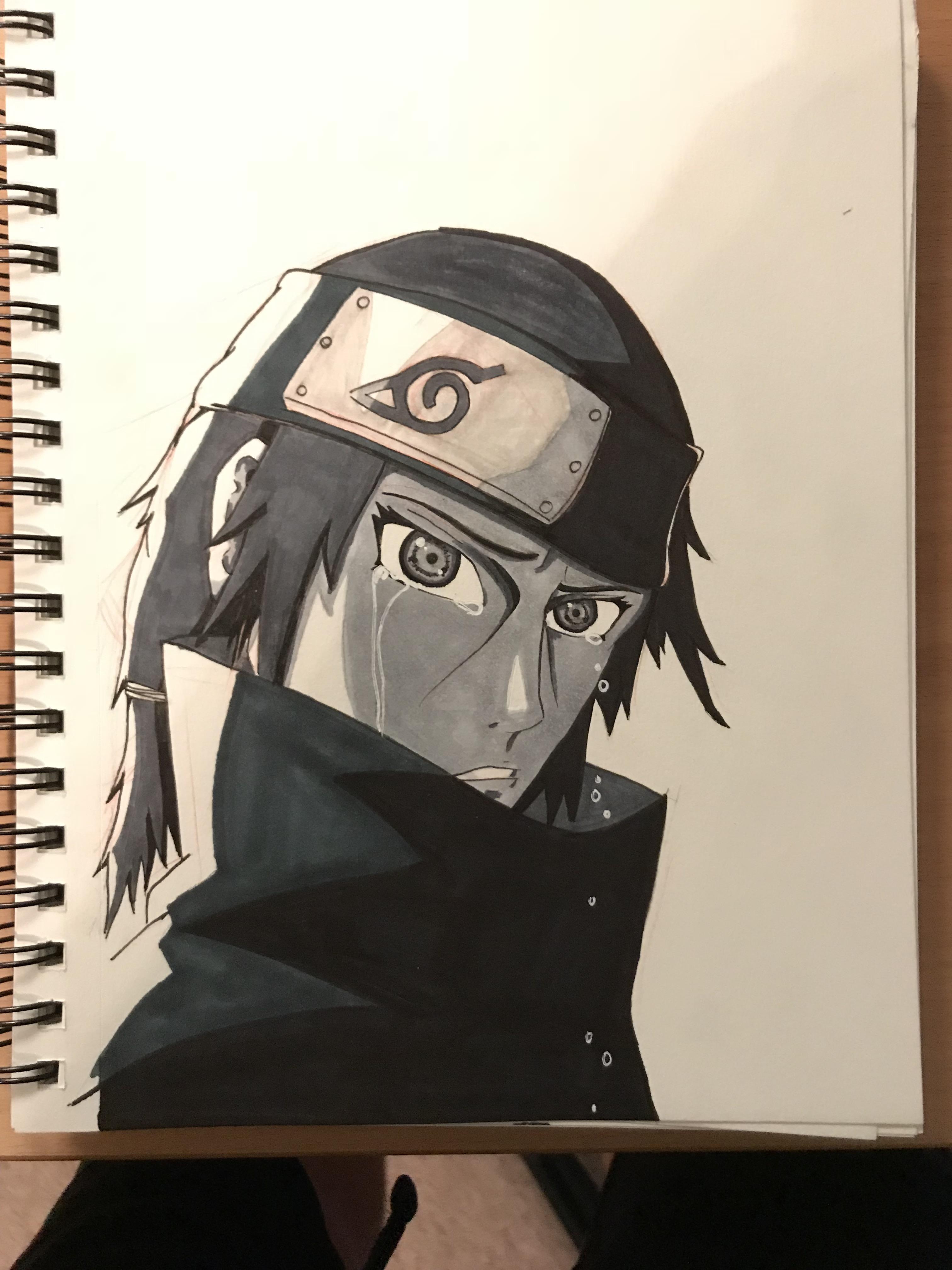 3024x4032 Drawing Of Itachi The Night Of The Uchiha Massacre I Did Naruto - Itachi Drawing