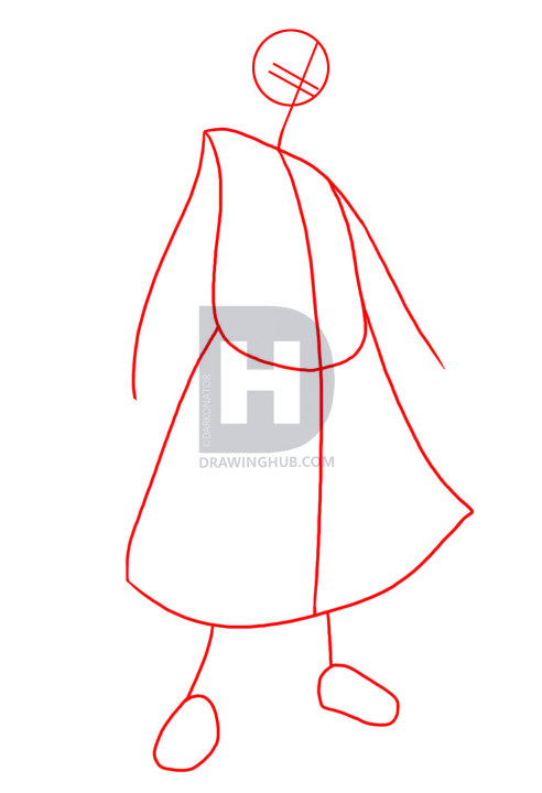 492x720 How To Draw Itachi Uchiha, Step - Itachi Drawing