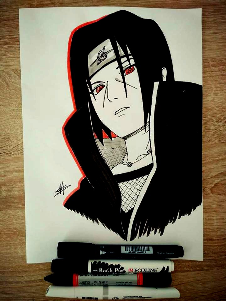 720x960 Art - Itachi Drawing