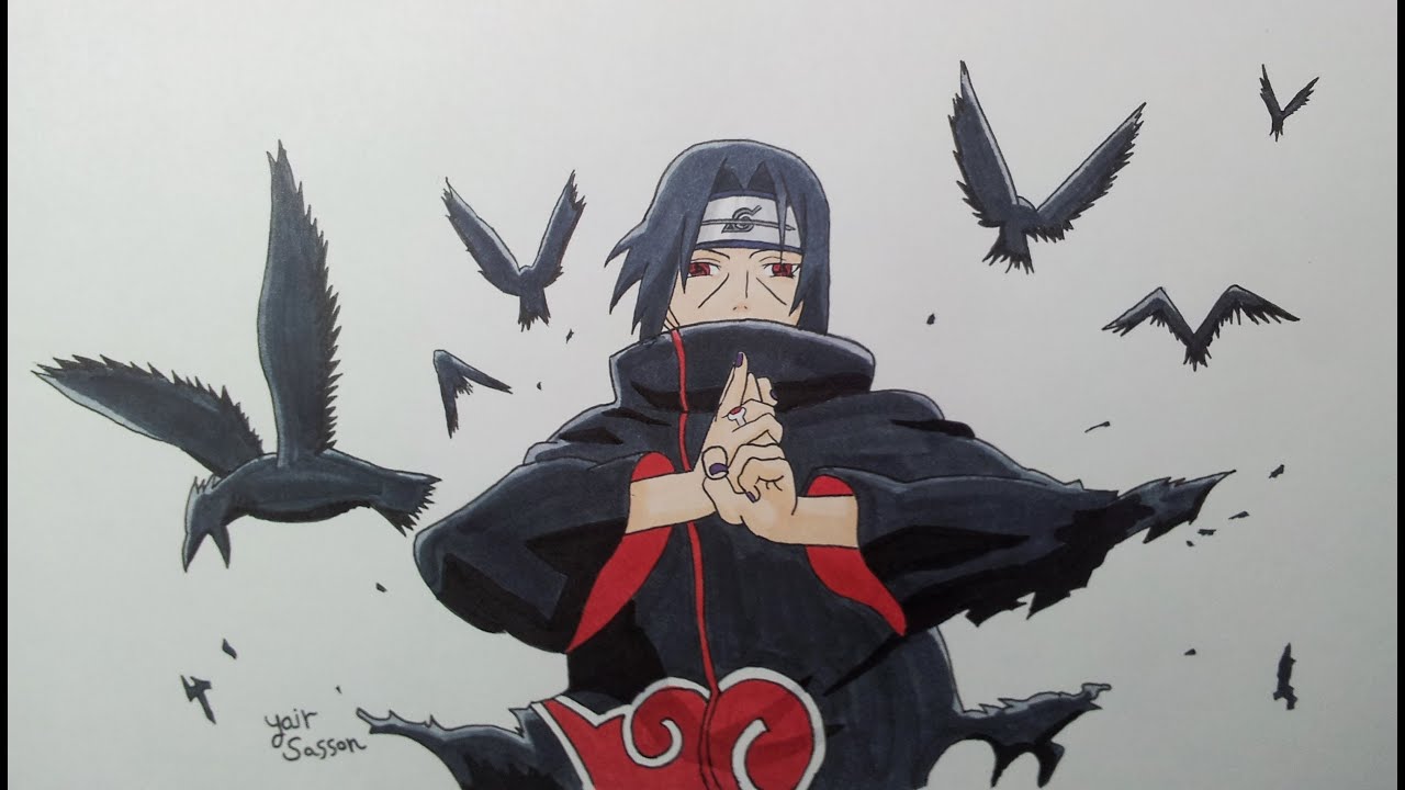 1280x720 Drawing Itachi Uchiha - Itachi Drawing