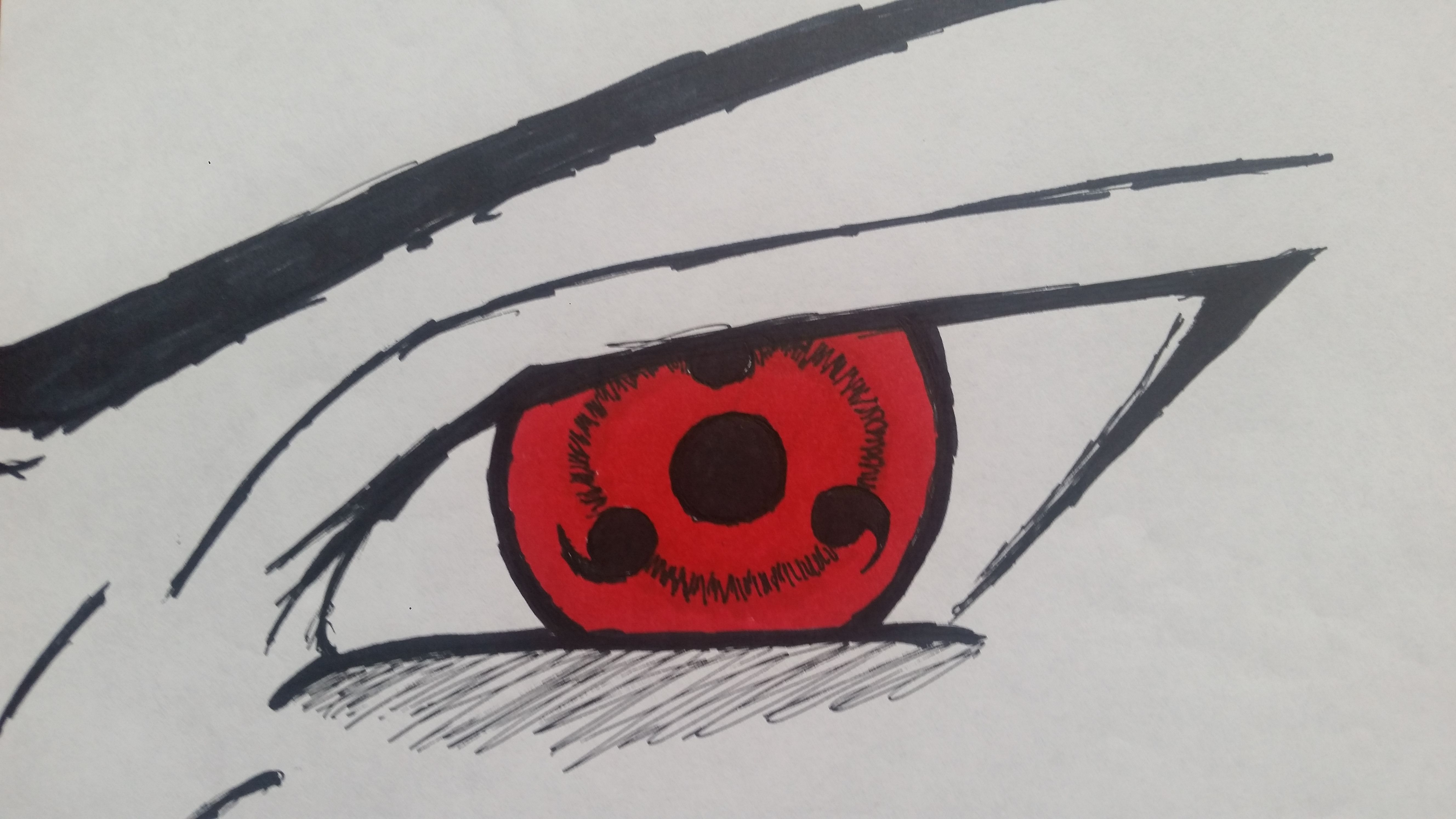 itachi eye drawing