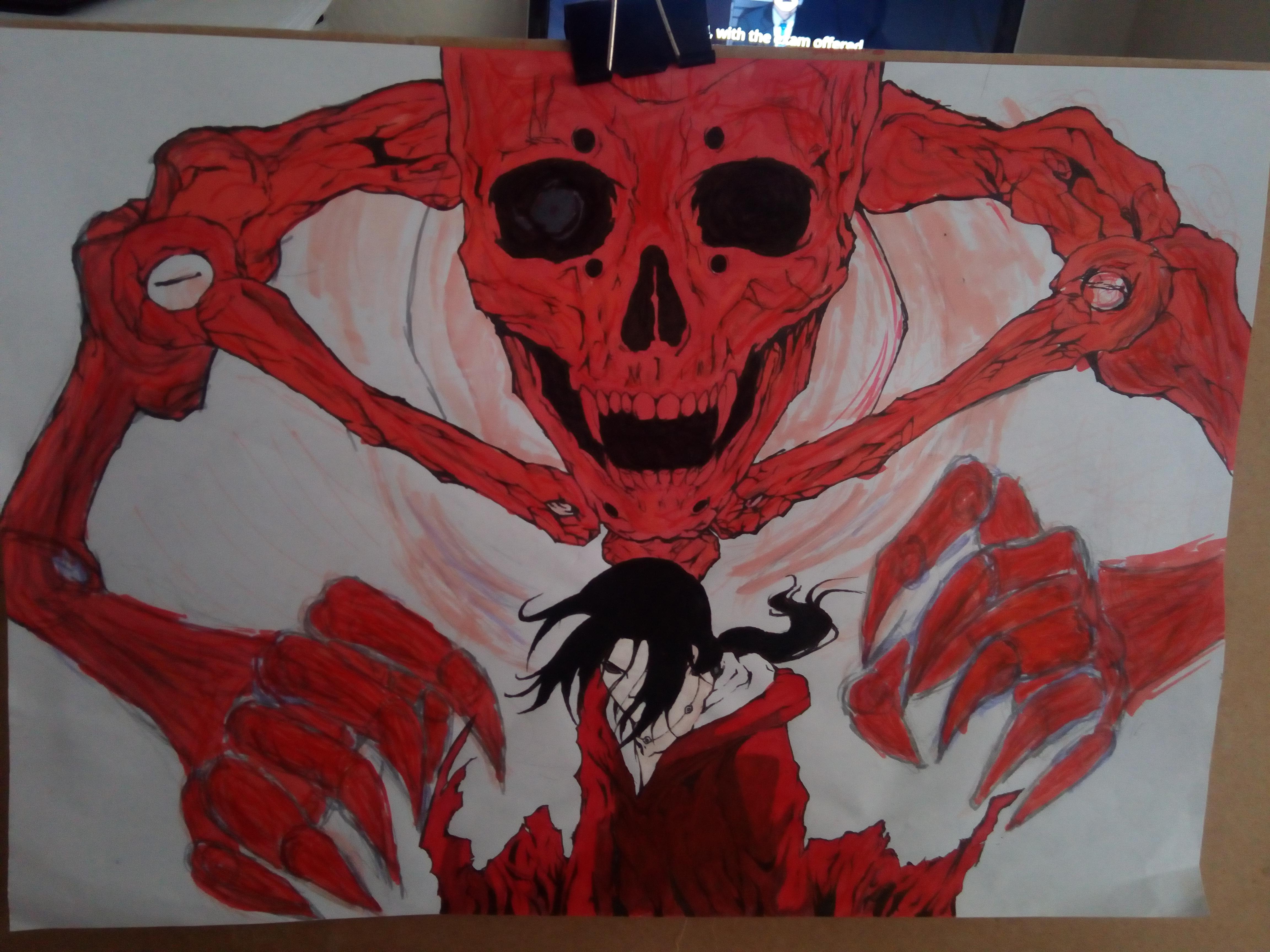 4608x3456 Drawing Of Itachi Uchiha With Susano, Still In Progress Naruto - Itachi Uchiha Drawing