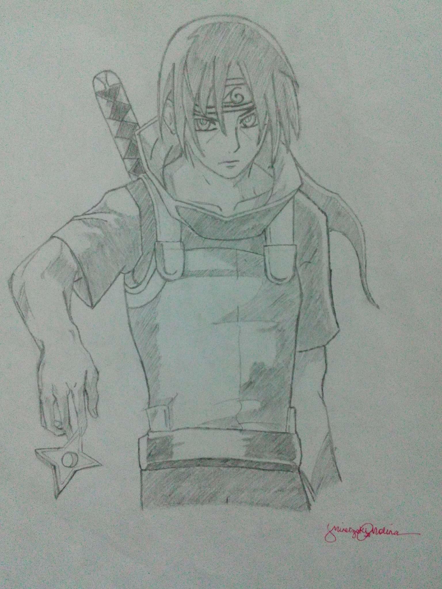 1536x2048 Artstation - Itachi Uchiha Drawing