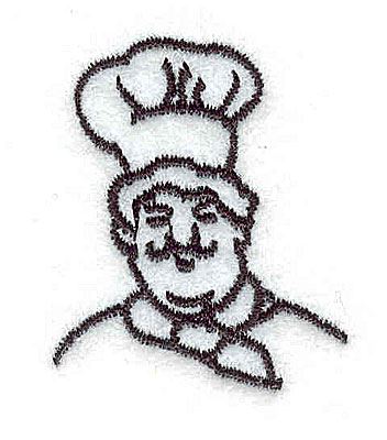 352x400 italian chef production ready artwork for t shirt printing - Italian Chef Drawing