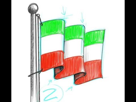 480x360 how to draw the italian flag - Italian Flag Drawing