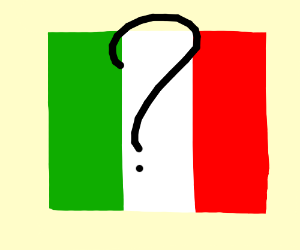 300x250 question mark in front of italian flag drawing - Italian Flag Drawing