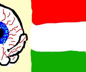 300x250 eyeball is hard for sideways italian flag drawing - Italian Flag Drawing