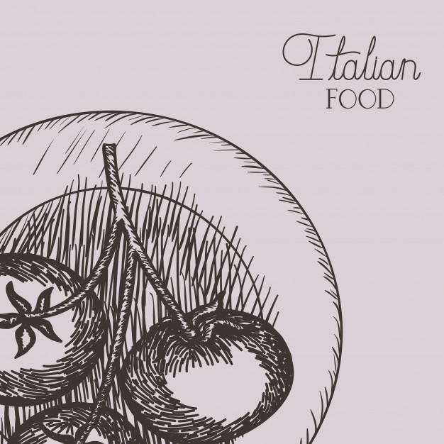 626x626 tomato plant italian food drawn vector premium download - Italian Food Drawing