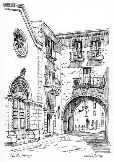 386x550 Pacentro, Italy - Italy Drawing