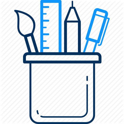 512x512 drawing, item, items, pen, pencil, stationary, stationery icon - Item Drawing