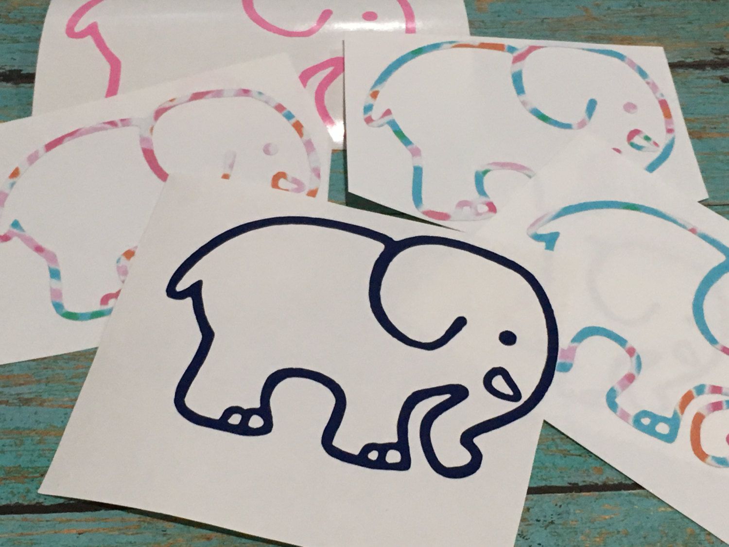 1500x1125 ivory ella elephant sticker lilly pulitzer inspired print please buy - Ivory Ella Elephant Drawing