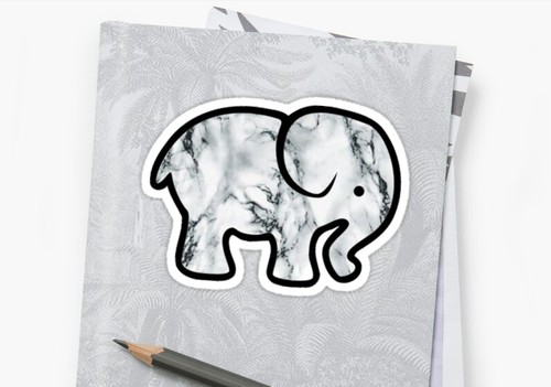ivory ella elephant outline