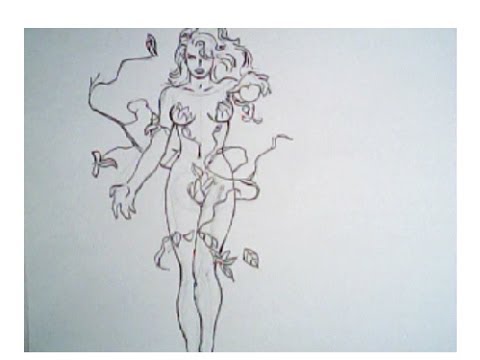 480x360 How To Draw Poison Ivy From Batman - Ivy Drawing