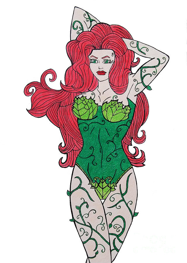 640x900 Poison Ivy Drawing - Ivy Drawing