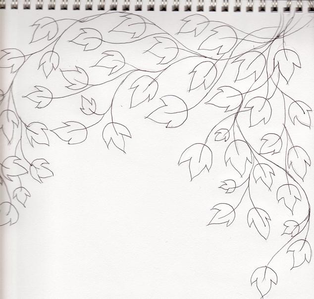 634x603 Pictures Of Ivy Vine Drawing - Ivy Vine Drawing