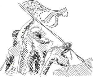 300x250 iwo jima flag rise drawing - Iwo Jima Drawing