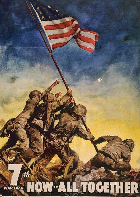 555x780 Photo History Raising The Flag On Iwo Jima Improve Photography - Iwo Jima Flag Raising Drawing