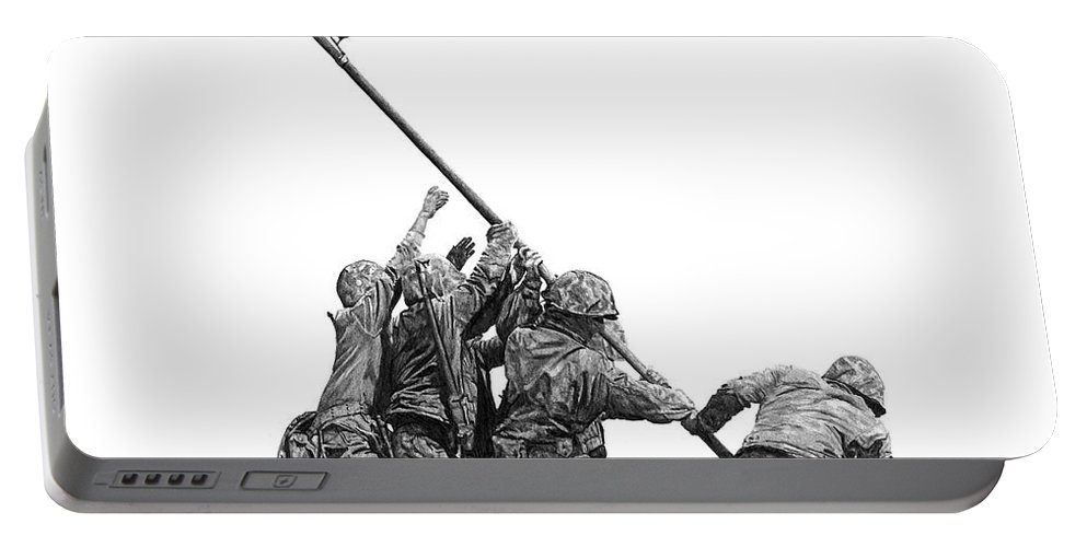 993x500 Raising The Flag Portable Battery Charger For Sale - Iwo Jima Flag Raising Drawing