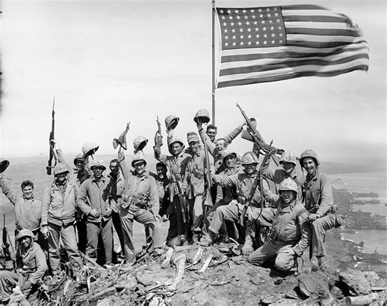 760x602 star spangled mystery what became of lost iwo jima flag raising - Iwo Jima Flag Raising Drawing