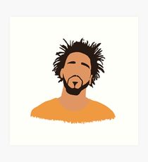 210x230 J Cole Drawing Art Prints Redbubble - J Cole Drawing