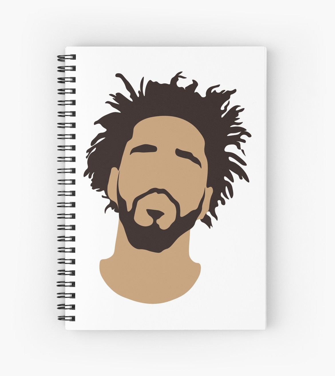 1171x1313 J Cole Silhouette Spiral Notebooks - J Cole Drawing Step By Step