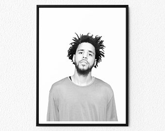 340x270 J Cole Canvas Etsy - J Cole Drawing Step By Step