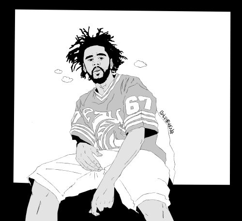 500x457 Your Eyez Only - J Cole Drawing Step By Step