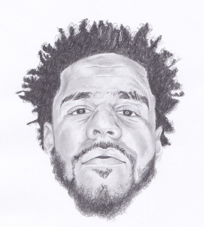 J Cole Drawing Step By Step at PaintingValley.com | Explore collection ...